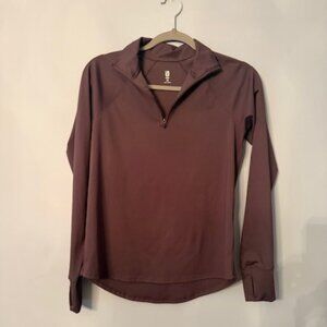 Ideology Womens Quarter Zip Grey Performance Jacket - Size XS